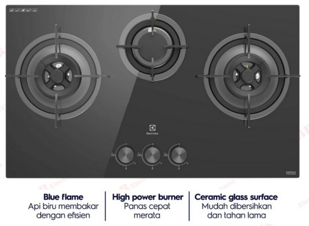 Electrolux Kompor Tanam 3 Tungku Ehg 7330be