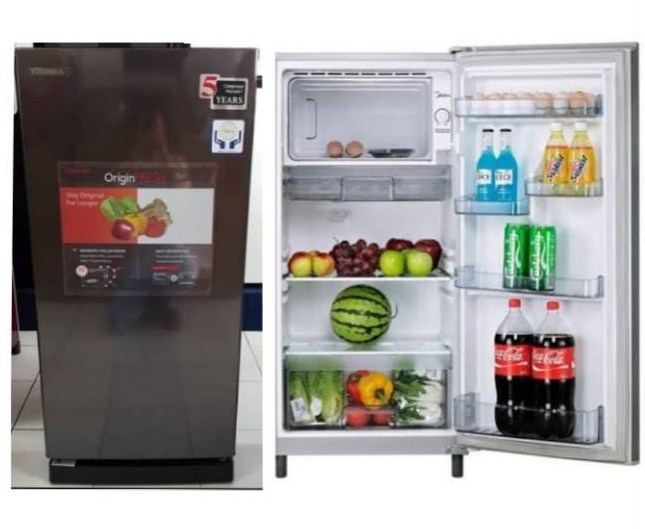 Toshiba Refrigerator 150 Liter GR-RD196CC-DMF Kulkas 1 Pintu