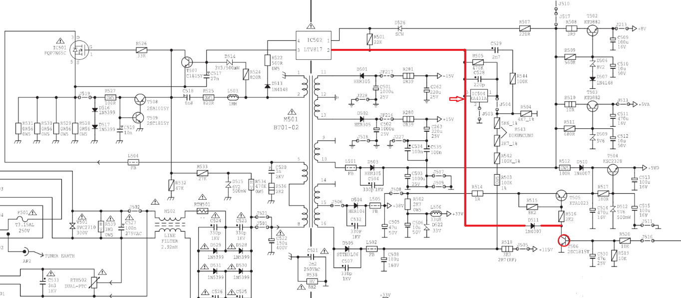 TV POLYTRON Tegangan Drop Semua